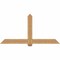 Ekena Millwork Eugene Smooth Timber Gable Bracket, Western Red Cedar, 72"W x 36"H x 3 1/2"D x 5 1/2"F, 12/12 Pitch GBW072X36X0406EUG00SWR - alternate 1